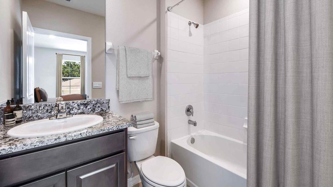 Furnished interior view inside a new home in Hammock at Two Rivers, Zephyrhills (Image 12).