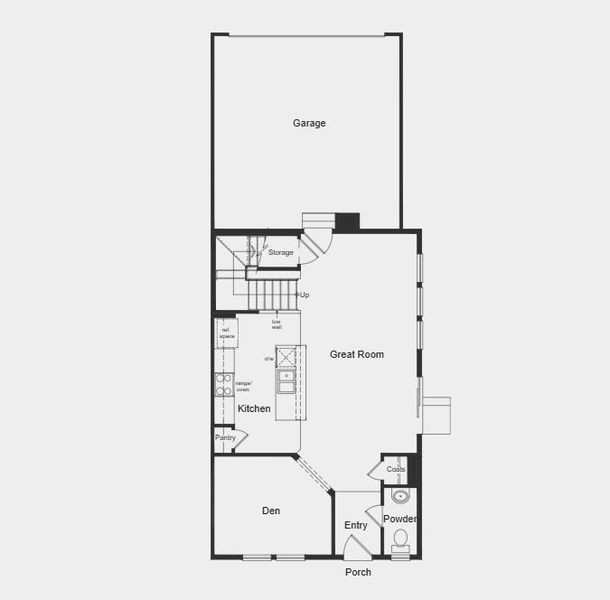 2D floor plan layout for the Plan 1755 Modeled by KB Home in Sky Ranch Villas, Watkins, CO (Image 20).