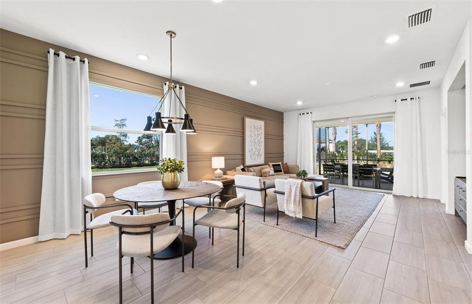 Furnished interior view inside a new home in BeachWalk by Manasota Key, Englewood (Image 17).