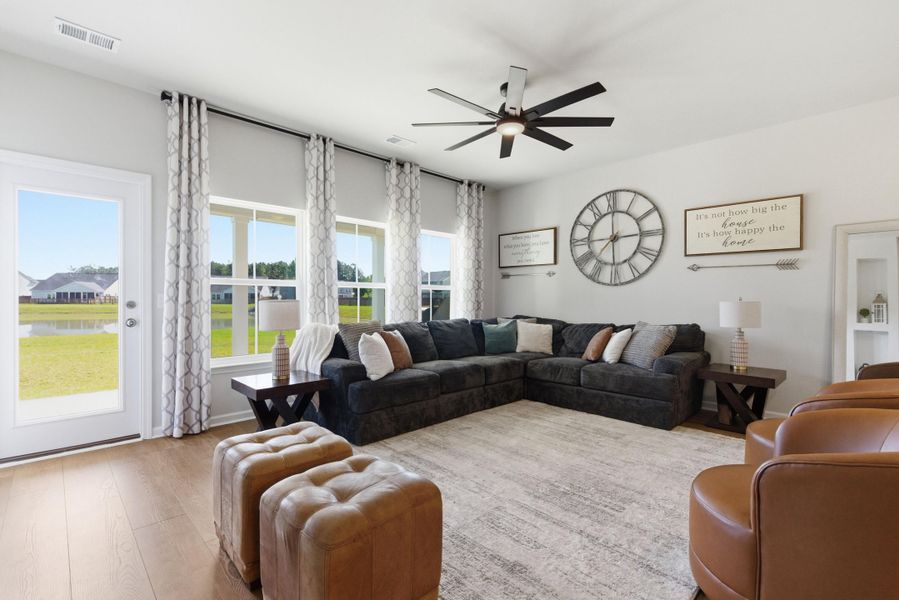 Furnished interior view inside a new home in , Summerville (Image 30). Furnished interior view inside a new home in , Summerville (Image 30).