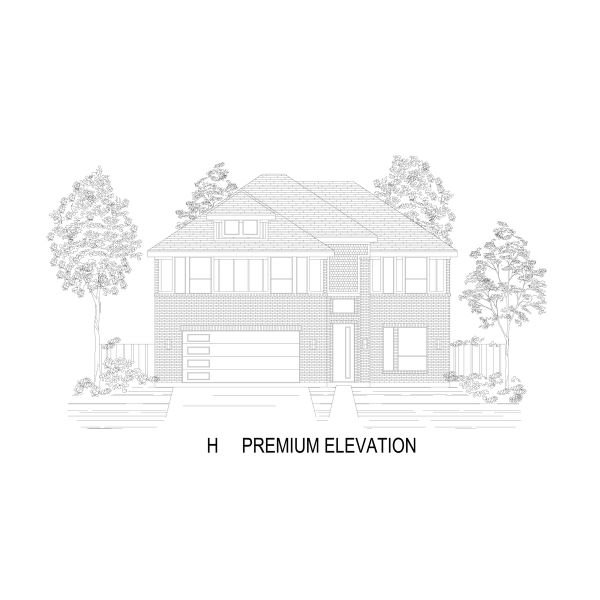 Representative rendering of the exterior for the Columbia F by First Texas Homes (Image 11).