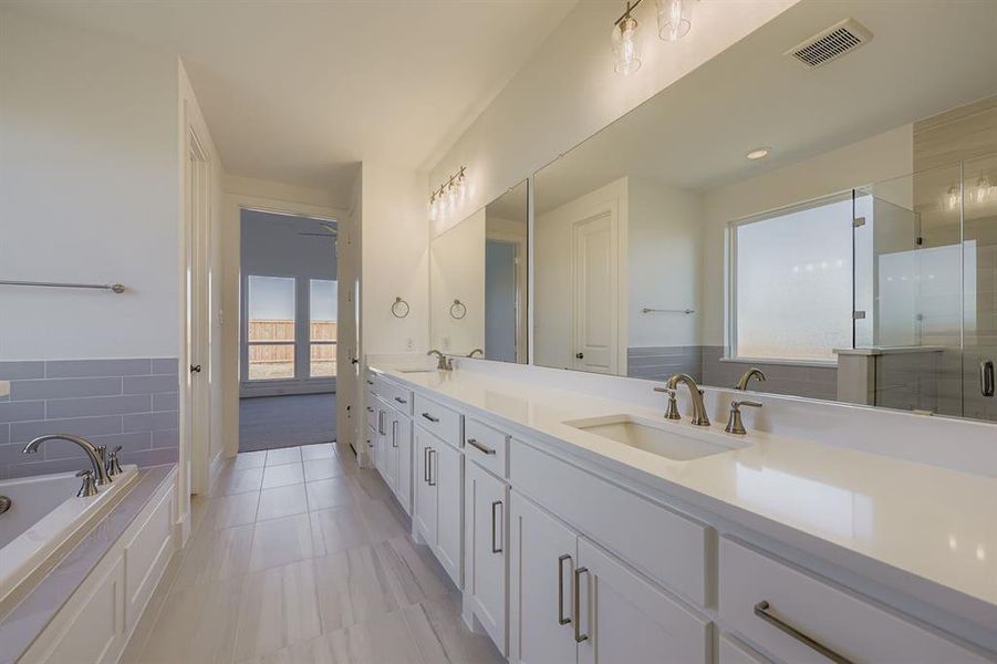 Furnished interior view inside a new home in North Sky 65s, Celina (Image 13).