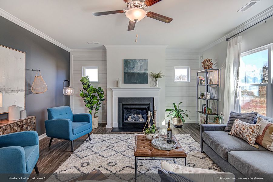 Furnished interior view inside a new home in Stapleton, Clemmons (Image 12).