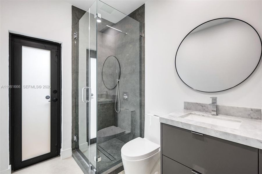 Furnished interior view inside a new home in , Miami (Image 14).