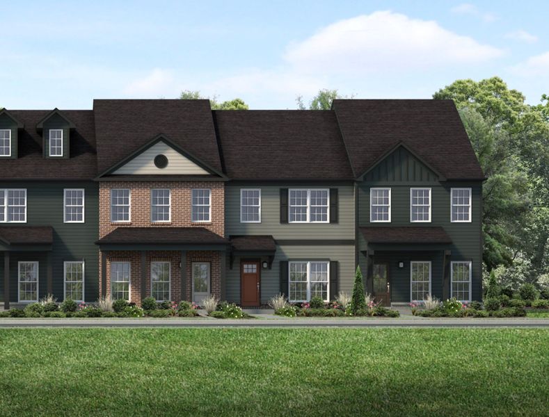 Representative exterior photo of a completed home built from the Fairfax by Parkside Builders in Oxford Station, Gallatin, TN (Image 20).