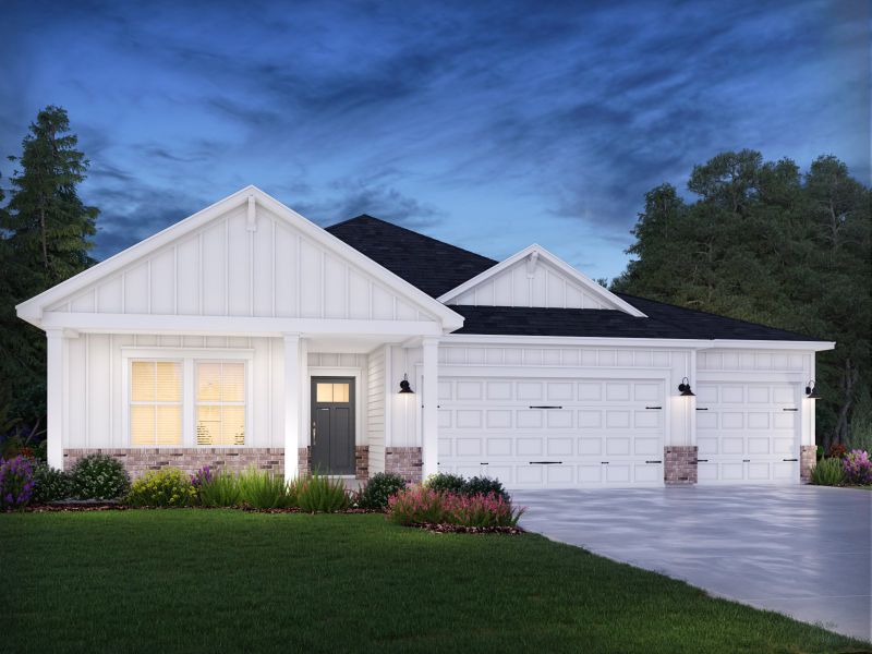 Representative exterior photo of a completed home built from the Chandler by Meritage Homes in Briarcreek - Bronze Series, Cane Ridge, TN (Image 10).