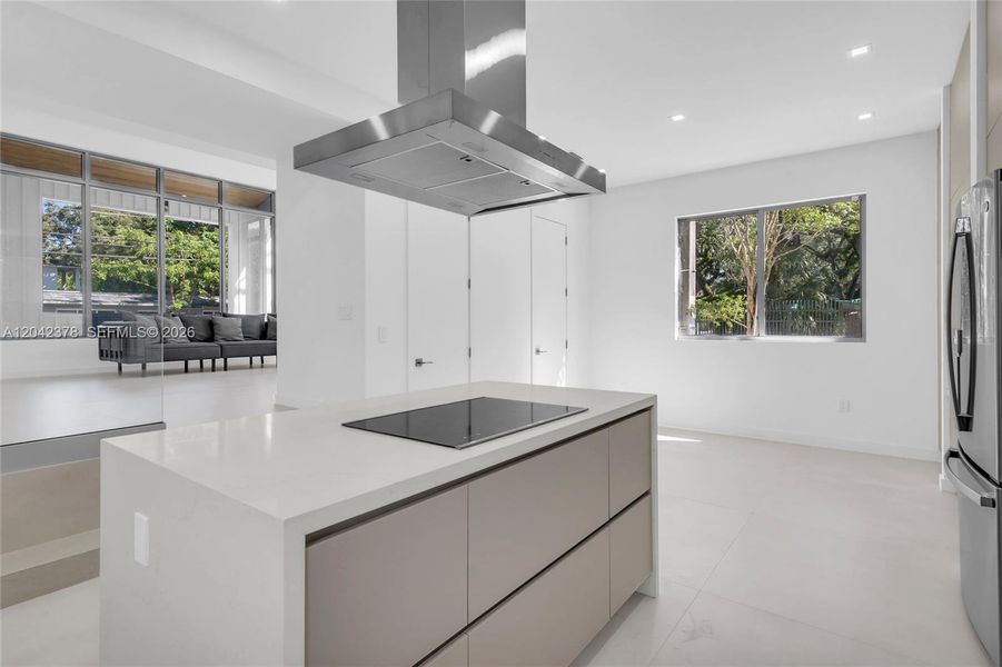 Furnished interior view inside a new home in , Miami (Image 8).