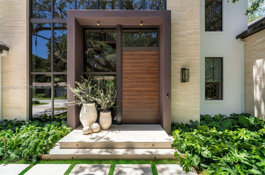 Exterior details and patio area of a home in , Coral Gables (Image 26). Exterior details and patio area of a home in , Coral Gables (Image 26).