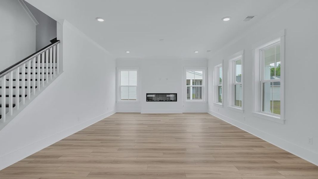 Furnished interior view inside a new home in Oak Landing, Mount Pleasant (Image 14). Furnished interior view inside a new home in Oak Landing, Mount Pleasant (Image 14).