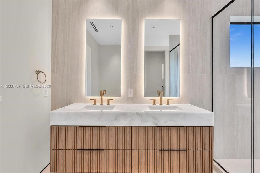 Furnished interior view inside a new home in , Miami (Image 15).