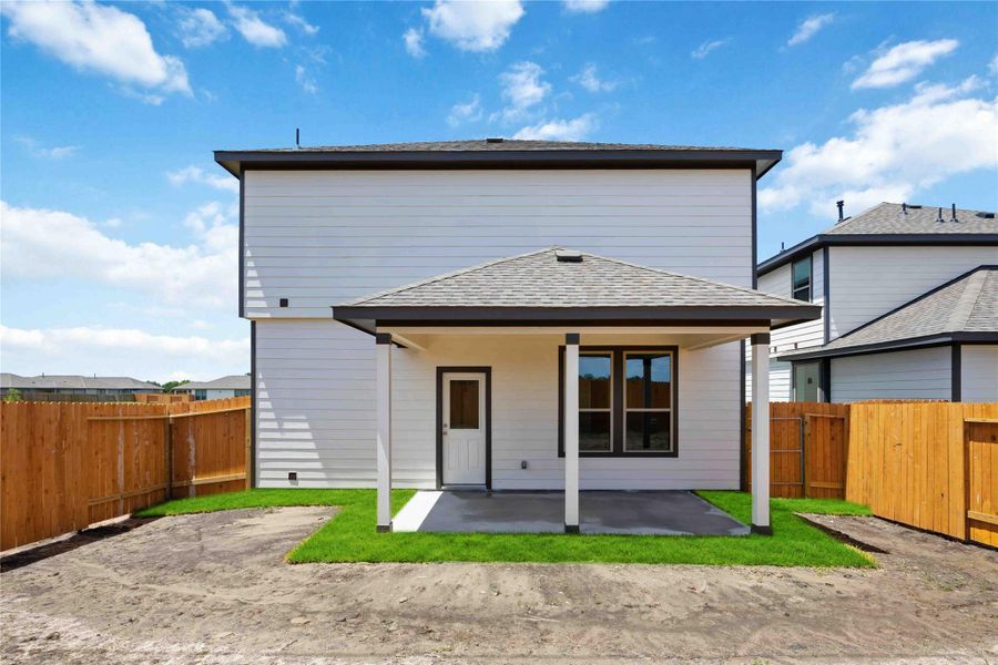 Exterior details and patio area of a home in Tejas Village, Beasley (Image 4). Exterior details and patio area of a home in Tejas Village, Beasley (Image 4).