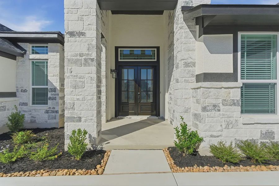 Representative exterior details of a home built from the Anthony by Chesmar Homes in Mesa Western, Cibolo (Image 3). Representative exterior details of a home built from the Anthony by Chesmar Homes in Mesa Western, Cibolo (Image 3).