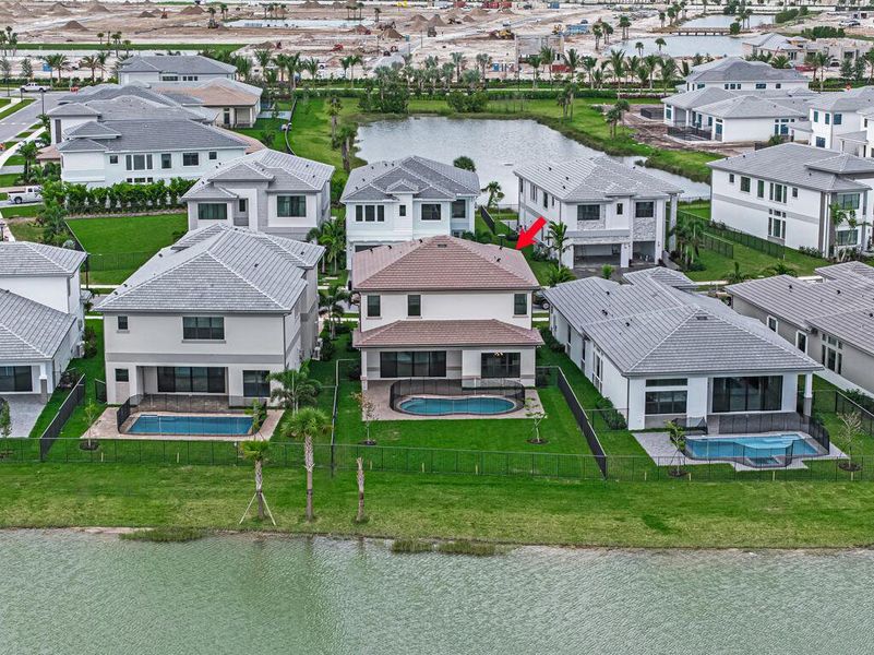 Exterior details and patio area of a home in Apex at Avenir, Palm Beach Gardens (Image 4).