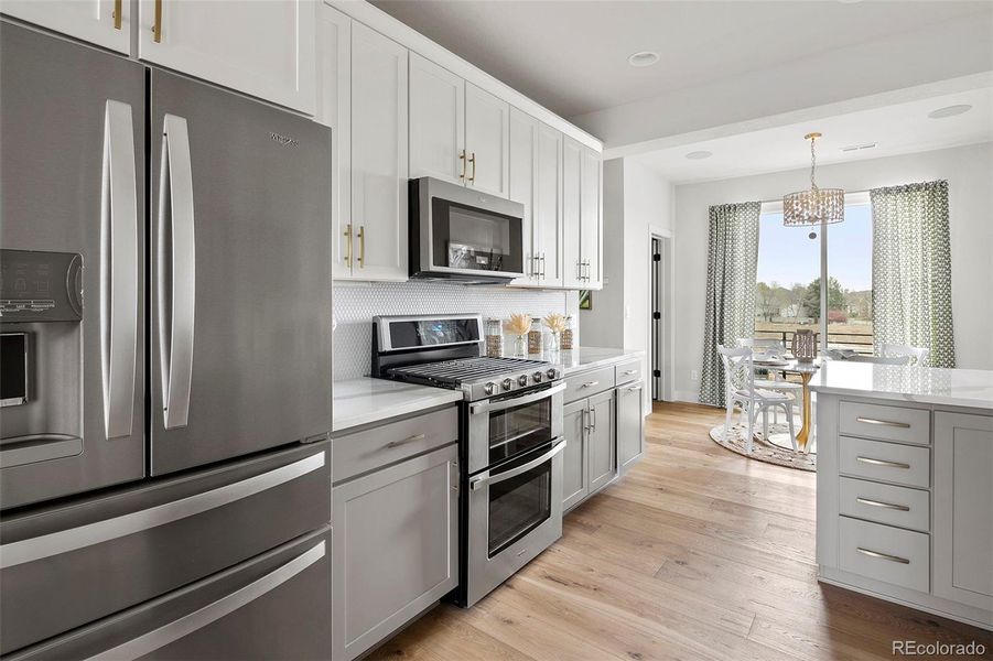 Furnished interior view inside a new home in , Denver (Image 14). Furnished interior view inside a new home in , Denver (Image 14).