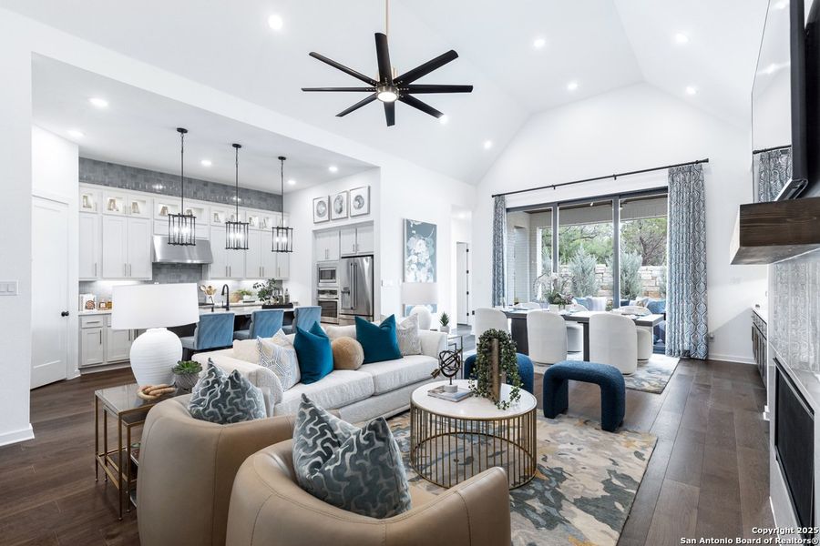 Furnished interior view inside a new home in Davis Ranch: 50ft. lots, San Antonio (Image 26).