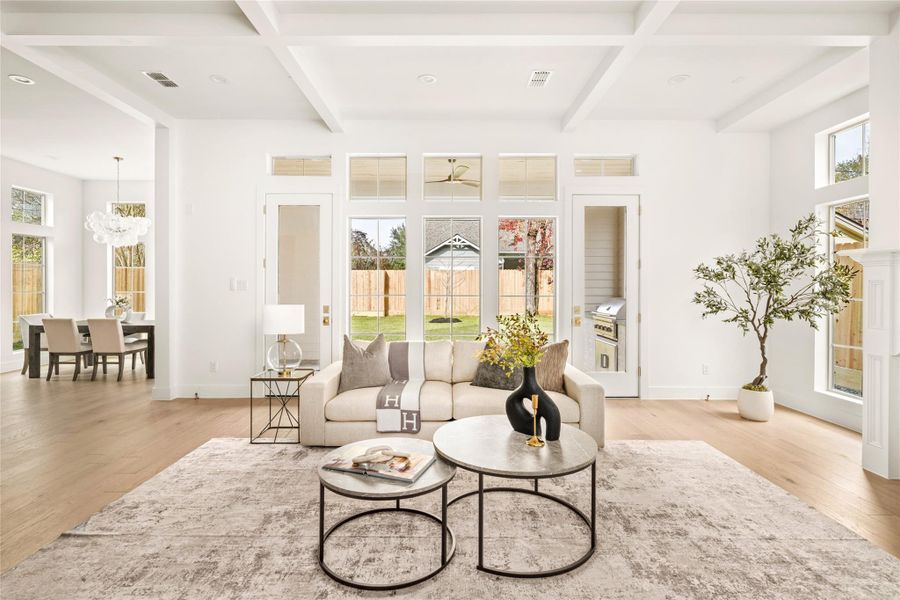 Furnished interior view inside a new home in , Houston (Image 24).