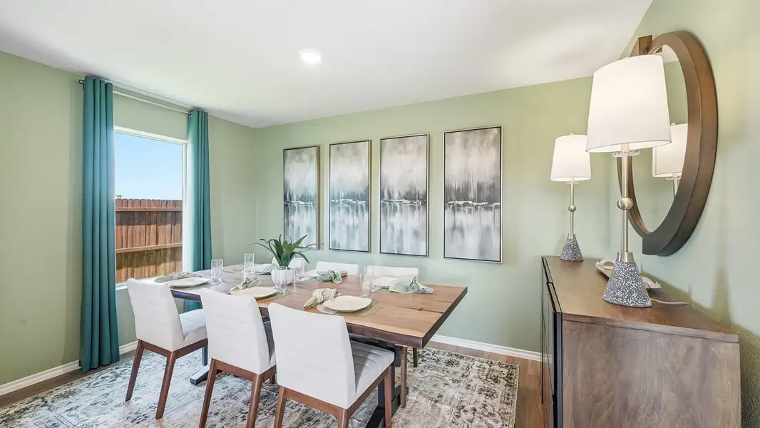 Representative furnished interior of a home built from the FRANKLIN by D.R. Horton in Hickory Grove, Krum (Image 12). Representative furnished interior of a home built from the FRANKLIN by D.R. Horton in Hickory Grove, Krum (Image 12).