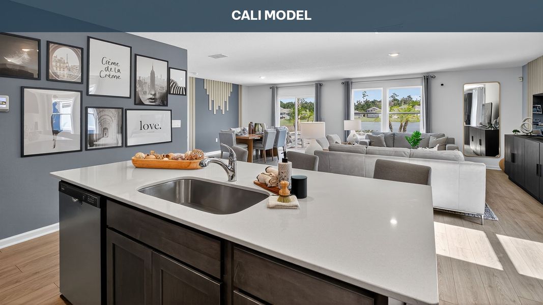 Representative furnished interior of a home built from the CALI by D.R. Horton in Canopy Oaks, Kingsland (Image 11). Representative furnished interior of a home built from the CALI by D.R. Horton in Canopy Oaks, Kingsland (Image 11).