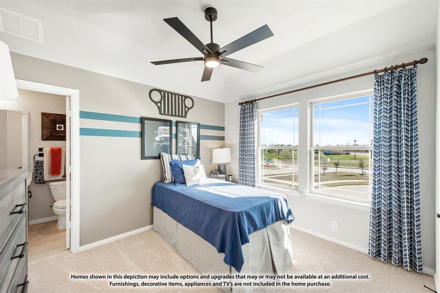 Furnished interior view inside a new home in Hunters Ridge, Crowley (Image 10).