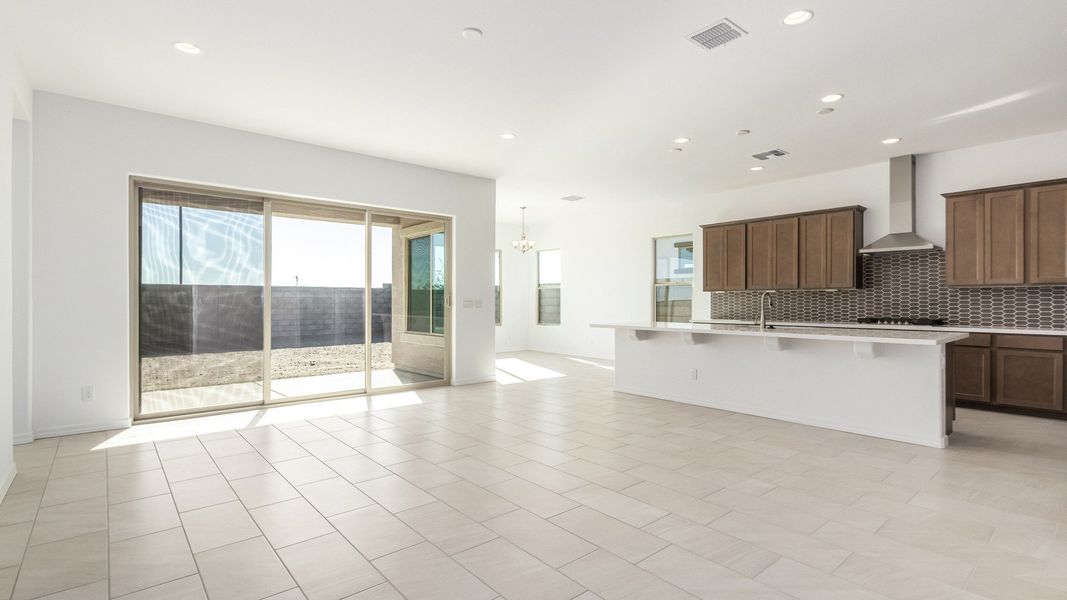 Furnished interior view inside a new home in Arroyo Seco - Hacienda, Buckeye (Image 5).