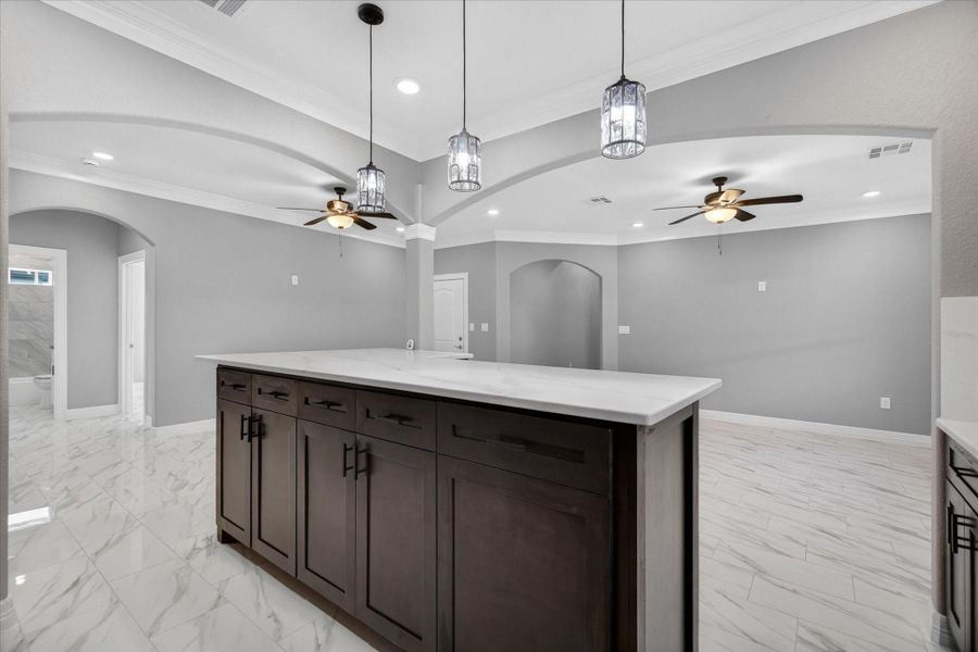 Furnished interior view inside a new home in , Houston (Image 13).