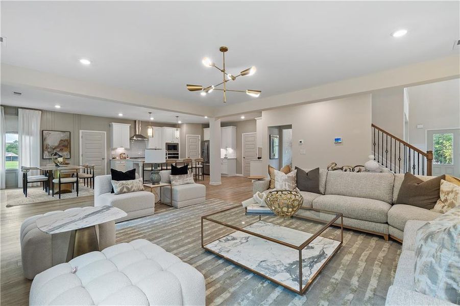 Furnished interior view inside a new home in Northcroft, Lawrenceville (Image 35).