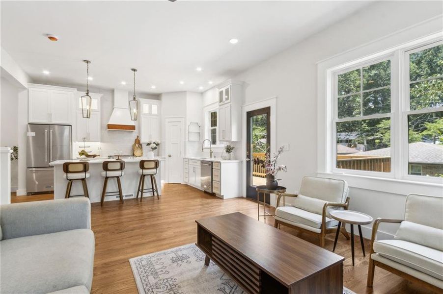 Furnished interior view inside a new home in , Pine Lake (Image 39).