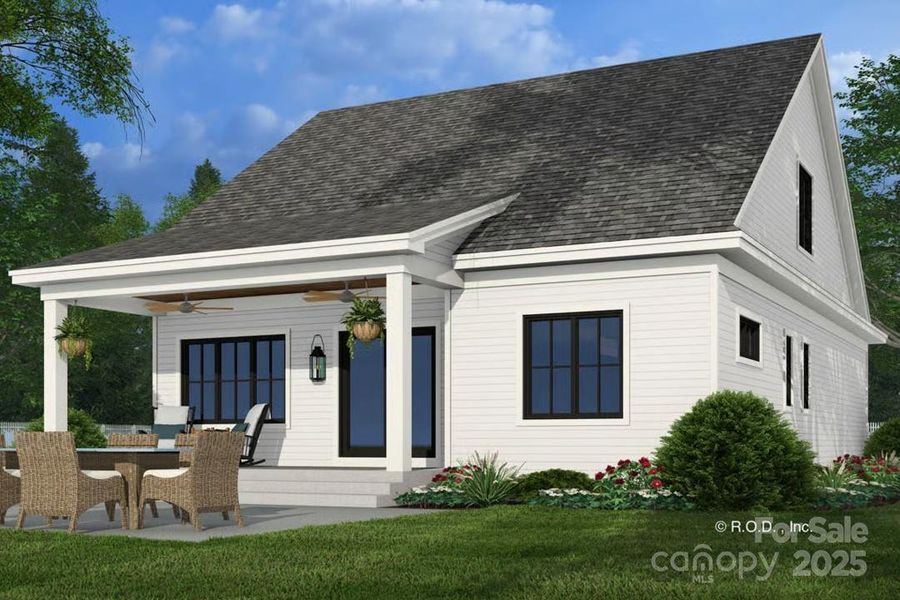 Exterior details and patio area of a home in , Marion (Image 3). Exterior details and patio area of a home in , Marion (Image 3).