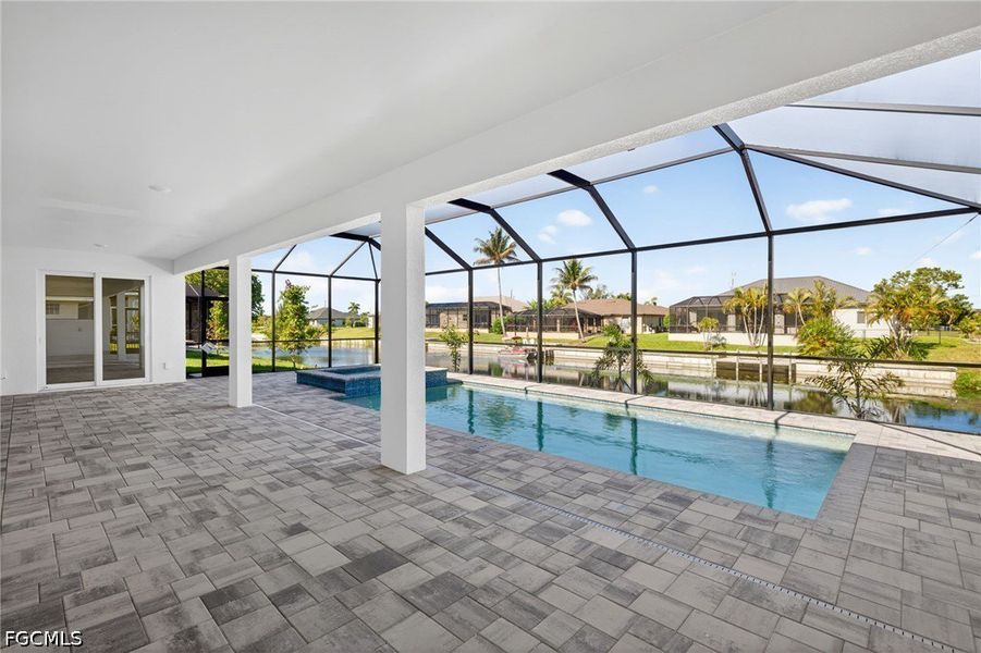 Exterior details and patio area of a home in Cape Coral, Cape Coral (Image 21).