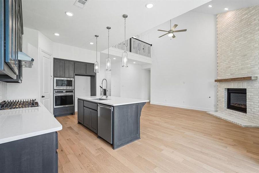 Furnished interior view inside a new home in The Parks at Wilson Creek: 50ft. lots, Celina (Image 5). Furnished interior view inside a new home in The Parks at Wilson Creek: 50ft. lots, Celina (Image 5).