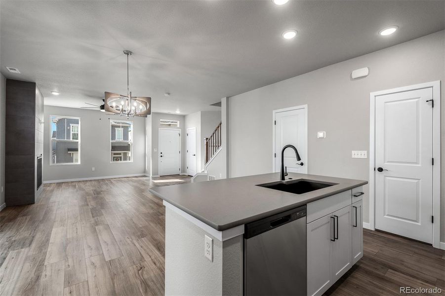 Furnished interior view inside a new home in Revel Crossing at Wolf Ranch – The Ascent Collection, Colorado Springs (Image 4).