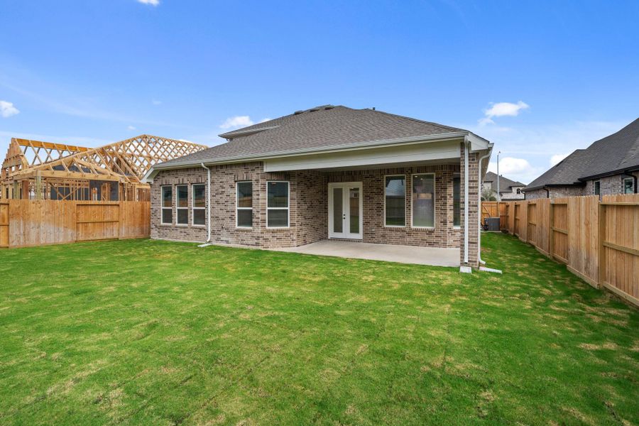 Exterior details and patio area of a home in Jordan Ranch, Fulshear (Image 4).