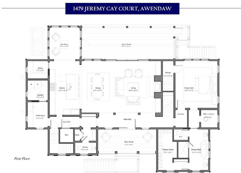 2D floor plan layout of this home in , Awendaw, SC (Image 2). 2D floor plan layout of this home in , Awendaw, SC (Image 2).