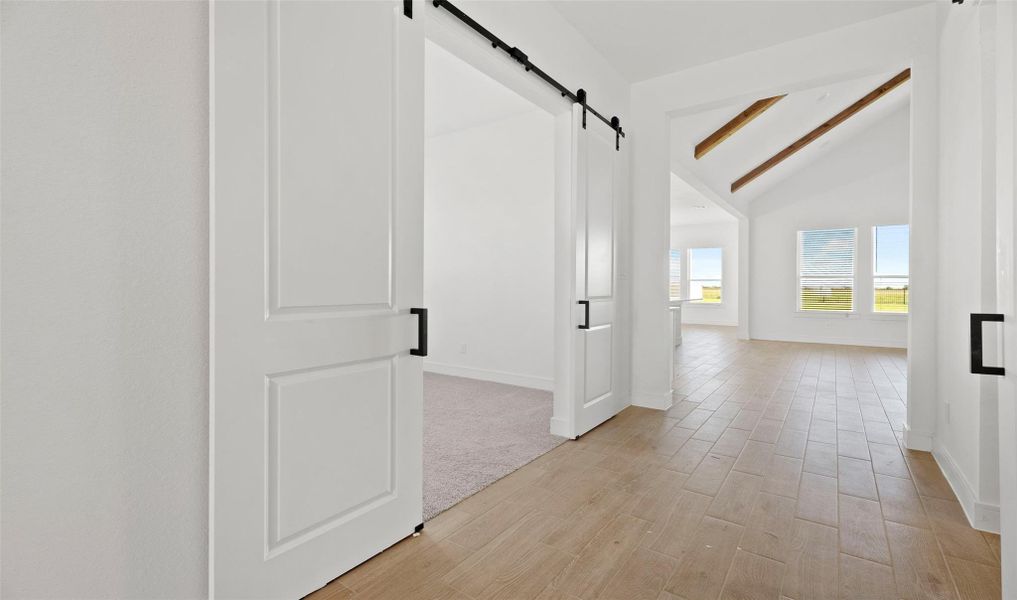 Private home office off the foyer (*Photo not of actual home and used for illustration purposes only.) Private home office off the foyer (*Photo not of actual home and used for illustration purposes only.)