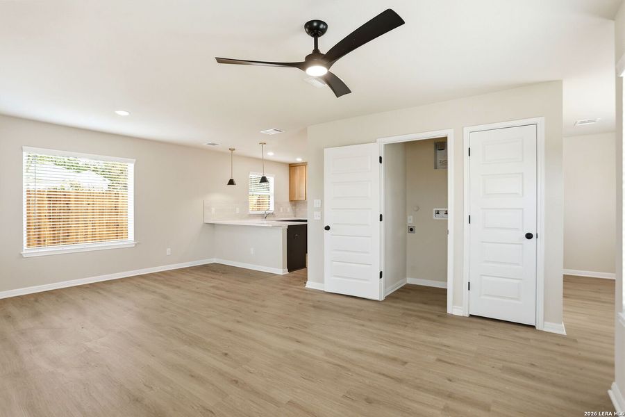 Spacious, unfurnished interior of a new home in , San Antonio (Image 18). Spacious, unfurnished interior of a new home in , San Antonio (Image 18).