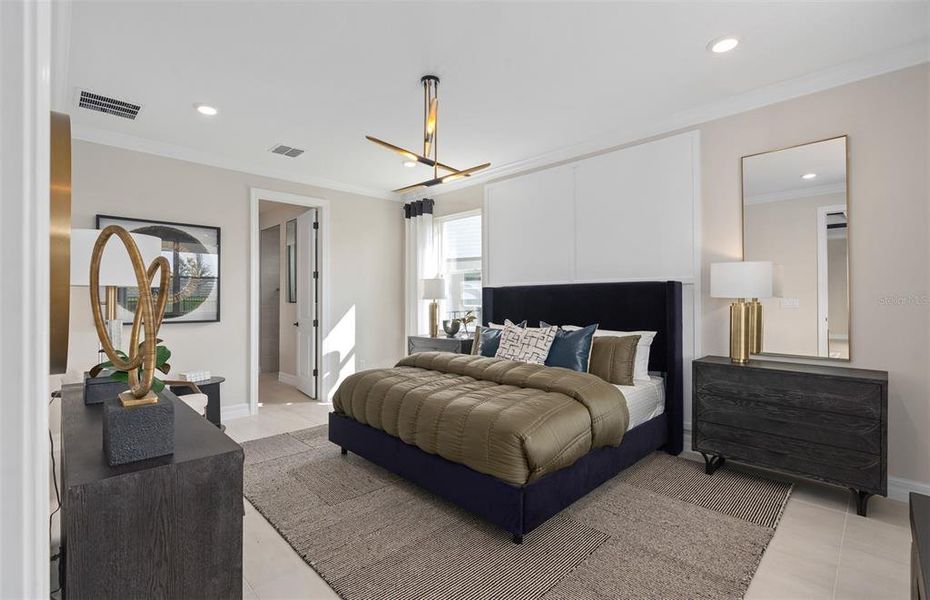 Furnished interior view inside a new home in Parkside Trails, Clermont (Image 5). Furnished interior view inside a new home in Parkside Trails, Clermont (Image 5).