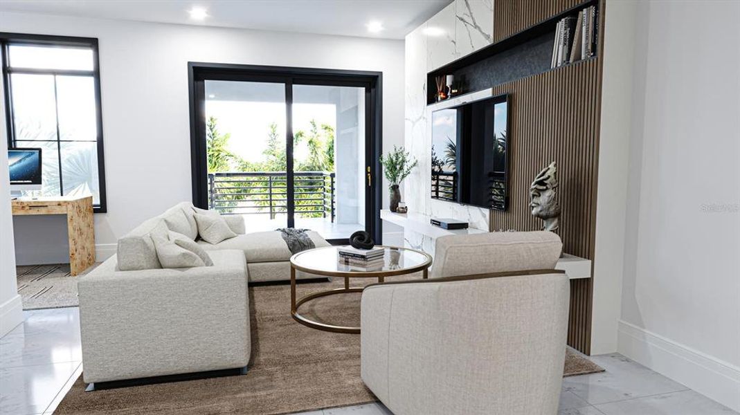 Furnished interior view inside a new home in , Ormond Beach (Image 9). Furnished interior view inside a new home in , Ormond Beach (Image 9).