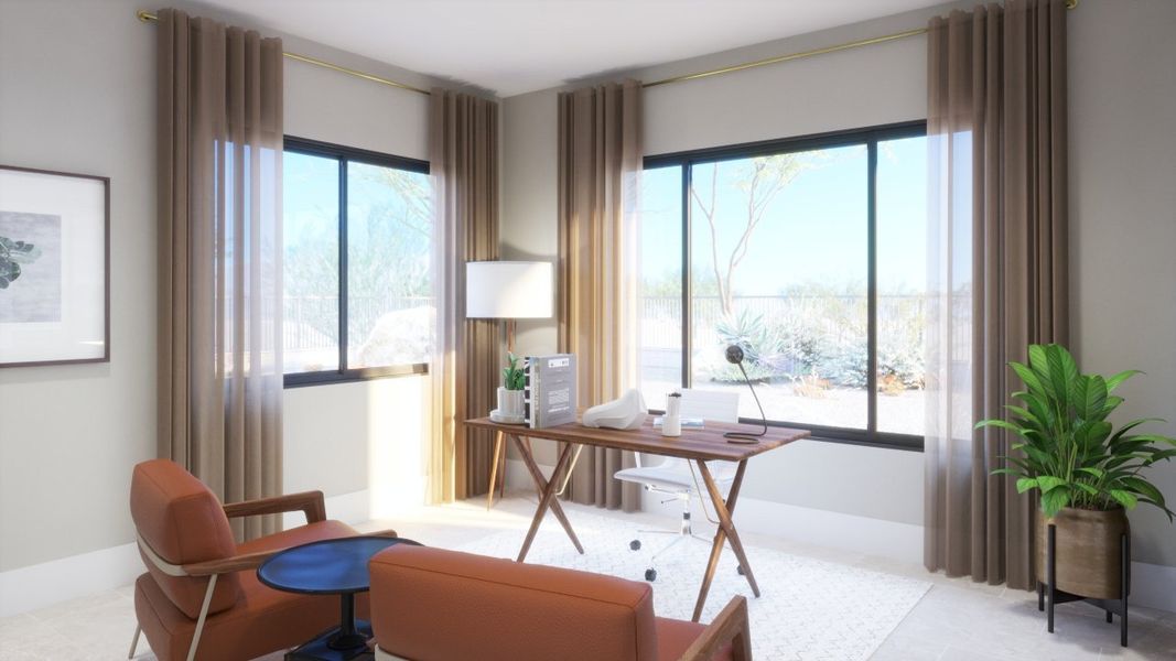 Furnished interior view inside a new home in Estates at Kings Ranch, Gold Canyon (Image 16).