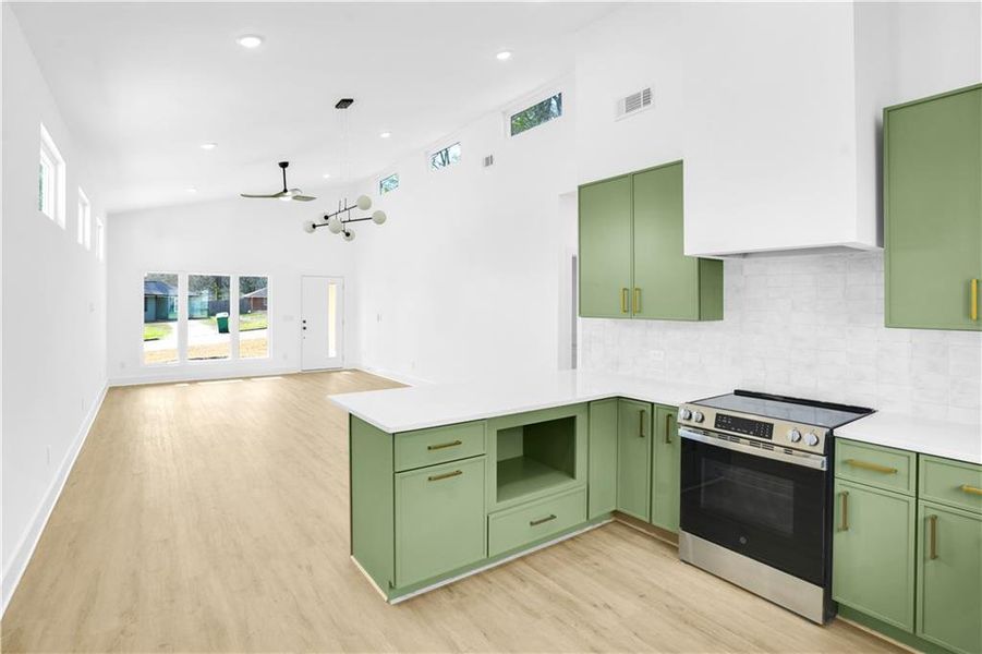 Furnished interior view inside a new home in , Decatur (Image 4).