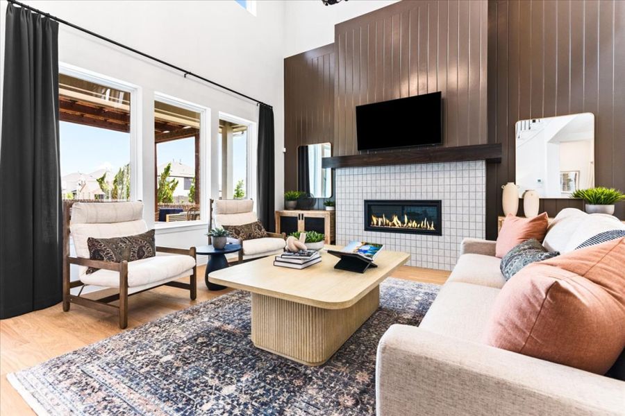 Furnished interior view inside a new home in La Terra at Uptown Celina, Celina (Image 4).