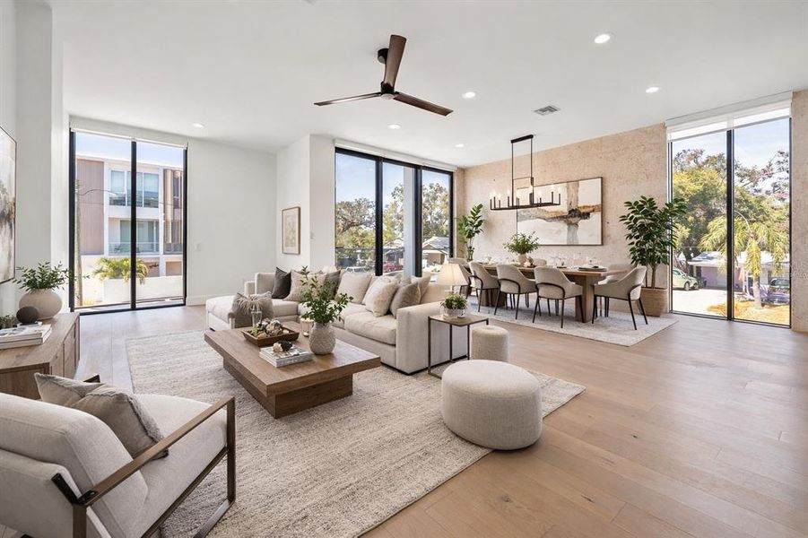 Furnished interior view inside a new home in , Tampa (Image 6).