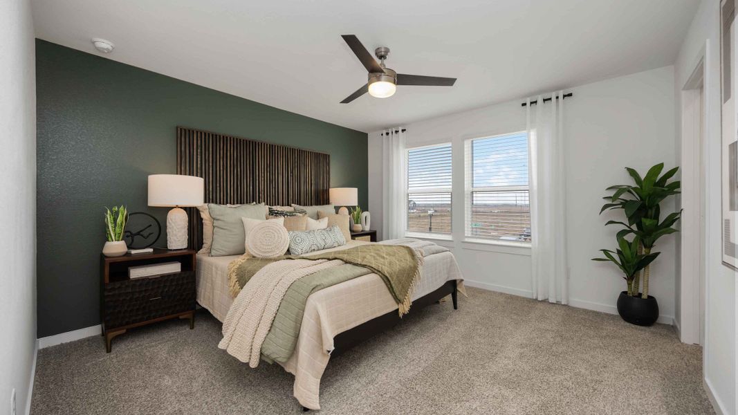 Furnished interior view inside a new home in Grand West, Houston (Image 7).