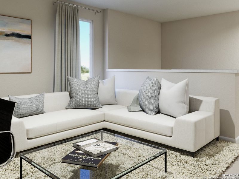 Furnished interior view inside a new home in Katzer Ranch, Converse (Image 16).