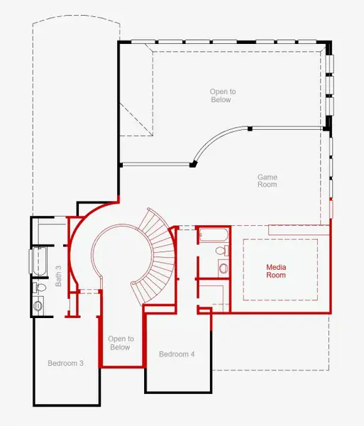 2D floor plan layout of this home in Pomona, Manvel, TX (Image 3).