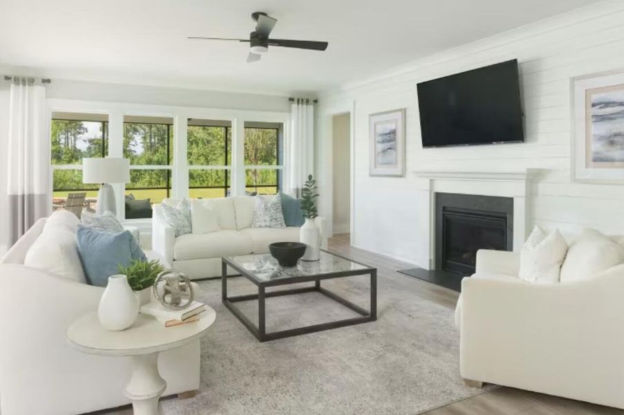 Furnished interior view inside a new home in Sea Island Preserve, Johns Island (Image 8).