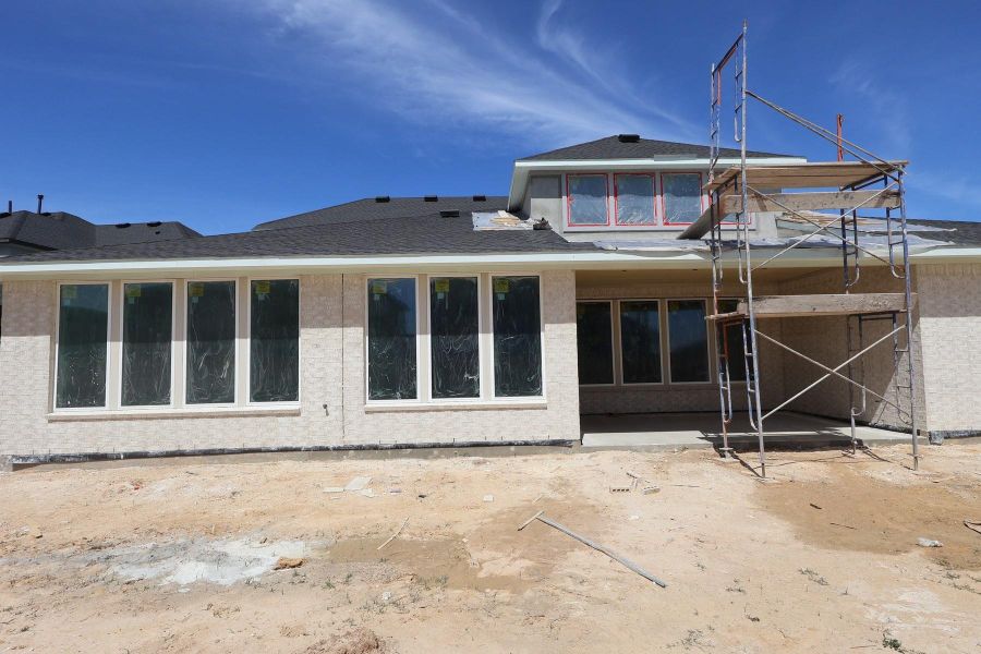 In-progress construction of a new home in Dunham Pointe, Cypress, TX (Image 6).