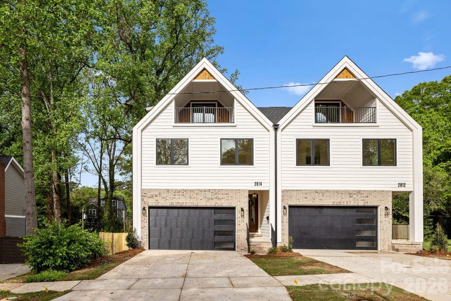 Front exterior of a new home in , Charlotte, NC, highlighting curb appeal (Image 28). Front exterior of a new home in , Charlotte, NC, highlighting curb appeal (Image 28).