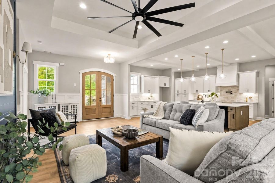 Furnished interior view inside a new home in , Clover (Image 6).
