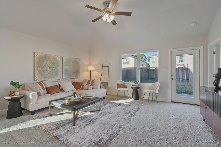 Furnished interior view inside a new home in Grand Oaks Reserve, Cleveland (Image 11).