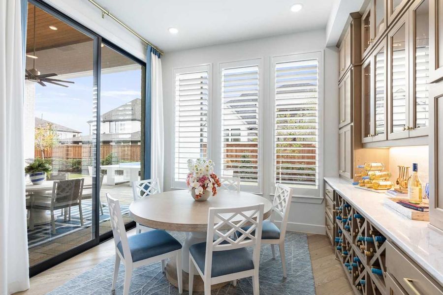 Representative Breakfast Nook - some options shown